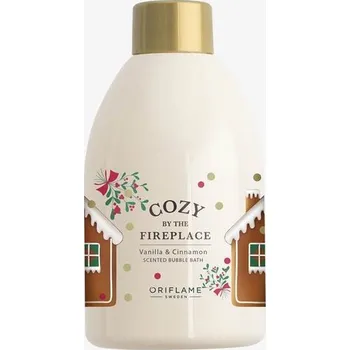 Koupelová pěna ORIFLAME Tekutá pěna do koupele s vůní vanilky a skořice Cozy by the Fireplace