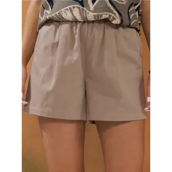 Dámské kraťasy Sinsay - Bavlněné šortky - hnědá - 524CH-84X - 524CH-84X-M