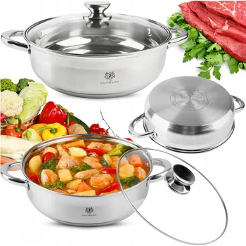 Hrnec Tradiční Hrnec Karl Hausmann SOLID SILVER LOW 7,6 l