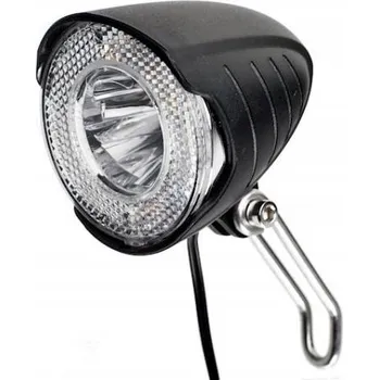 Cyklosvítilna X-LIGHT PŘEDNÍ SVĚTLO NA KOLO S DYNAMEM A ZÁLOŽNÍM ZDROJEM XC-110C, MONTÁŽ NA VIDLICI