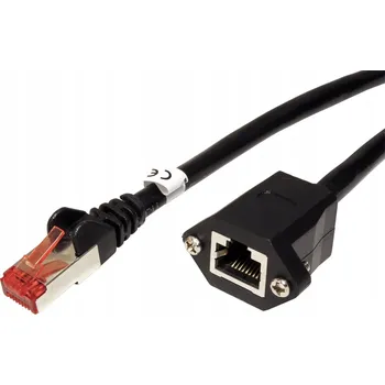 Síťový kabel Goobay 77556 Síťový kabel 1 m Cat6 F/UTP (FTP) Černý