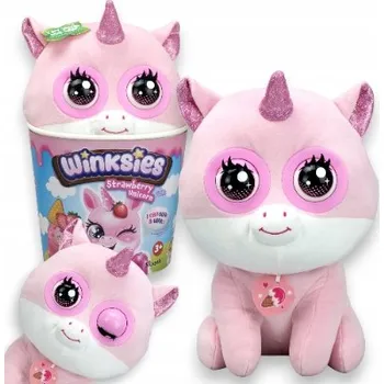 plyšák WINKSIES INTERAKTIVNÍ PLYŠOVÁ HRAČKA JAHODOVÝ JEDNOROŽEC