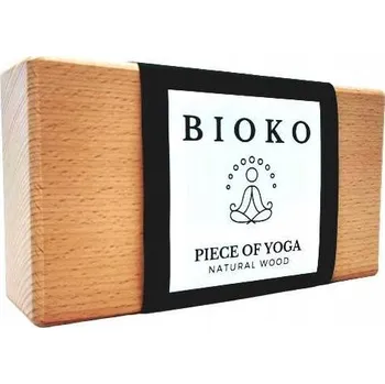 podložka na cvičení Dřevěná kostka na jógu, blok na cvičení jógy od BIOKO