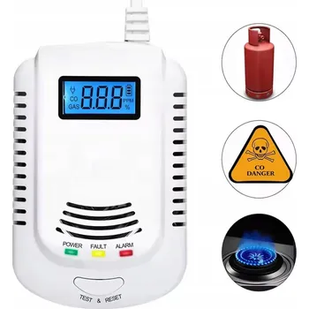 Zabezpečovací technika Detektor oxidu uhelnatého a plynu JKD808COM PPM CERTIFIKOVANÝ