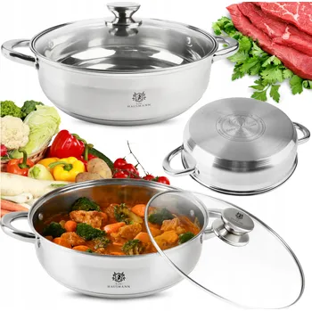 Hrnec Karl Hausmann SOLID SILVER NÍZKÝ tradiční Hrnec 5,2 l