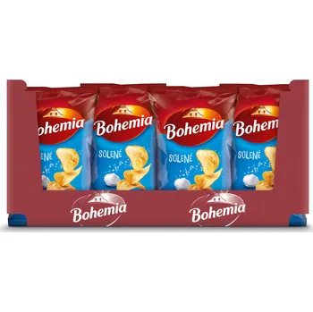 Chips CZ distribuce KARTON - Bohemia Chips solené 18 x 130 g