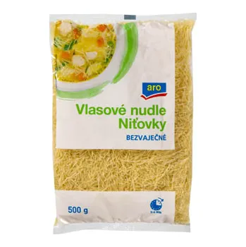 CZ distribuce aro Nudle vlasové bezvaječné 500 g