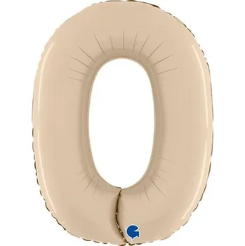 Grabo Balónek fóliový číslo 0 Saténová krémová 102 cm