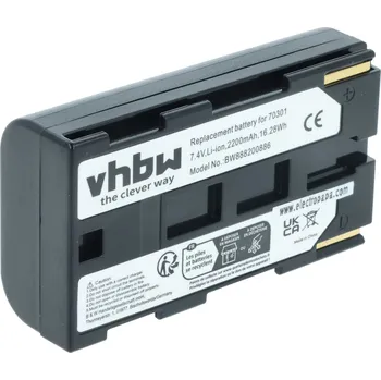VHBW Baterie 70301 pro Phase One IQ3 / IQ4 / P25 / P40 / P65, 2200 mAh