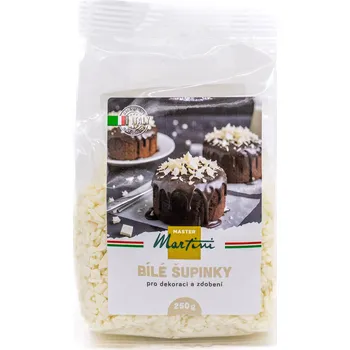 Čokoláda Master Martini Šupinky bílé 250g