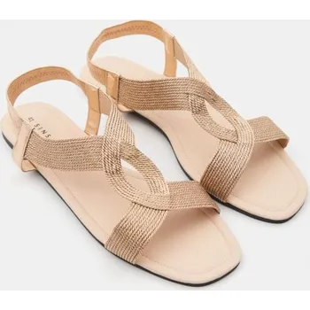 Dámská móda Sinsay - Sandály s pletenými pásky - zlatá - 960EI-GLD - 960EI-GLD-40