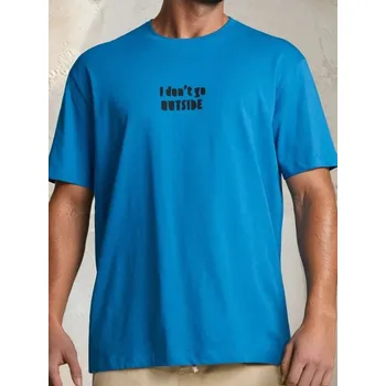 Oblečení a móda Sinsay - Tričko s krátkým rukávem - modrá - 503EY-55X - 503EY-55X-S