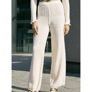 Dámská móda Sinsay - Úpletové kalhoty - béžová - 796CZ-02X - 796CZ-02X-M