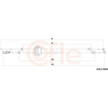 Převodovka Tažné lanko, ruční převodovka COFLE 92.2CB.CT003