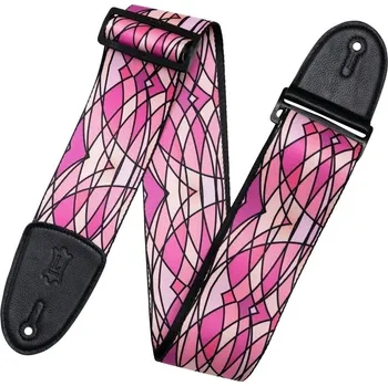 Příslušenství pro strunný nástroj Levy's Stained Glass Pink Kytarový pás (Jako nové)