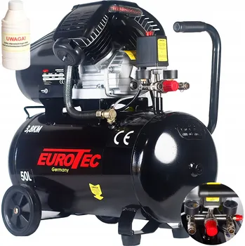Kompresor Olejový kompresor Eurotec EUAC-50V 2 písty 50 l 8 bar