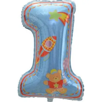Balónek Fóliový balónek „Číslice 1", narozeninový