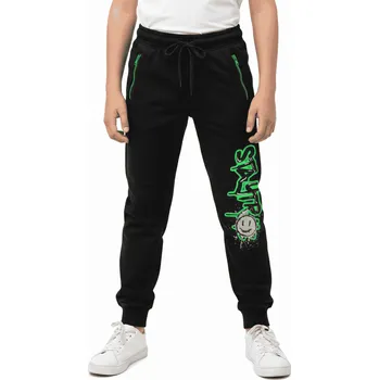 Dětská móda CHLAPECKÉ TEPLÁKY SMAJLÍK NOVINKA Barva: Černozelené, Velikost: 110