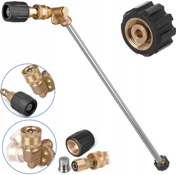 Příslušenství pro vysokotlaký čistič NASTAVITELNÝ ÚHLOVÝ NÁSTAVEC + TRYSKA pro vysokotlaké čističe KARCHER HD HDS M22, otočný 40 cm