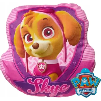 Polštář Polštář Tlapková patrola Skye růžový plyšák pro děti, dekorativní, na spaní