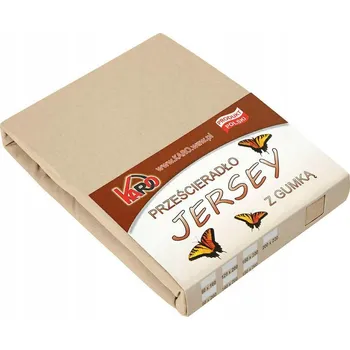 Prostěradlo Prostěradlo jersey s gumou 160x220 béžové 009