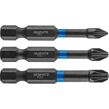 Bit Nárazové bity PZ1/2/3 x 50 mm 3 ks GRAPHITE 56H542