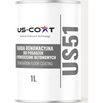 barva na zeď Akrylová Barva na betonu US-Coat 1 l RAL9016 LESKLÁ PRO NÁTĚR BETONOVÝCH POVRCHŮ polomatná