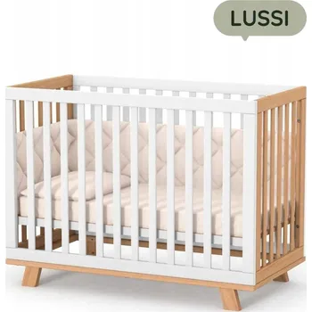 Dětská postýlka Dřevěná postýlka Gekko Kids Lussi 60 x 120 cm bílá