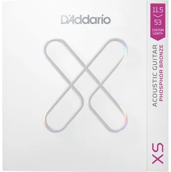Struna pro kytaru a smyčcový nástroj Struny D'Addario XS Coated Phosphor Bronze 11.5-53 XSAPB11553