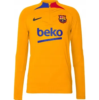 Dámské tričko Dámské funkční triko s dlouhým rukávem Nike FC Barcelona 1/4 Zip Dri-Fit Slim DH7730-837 M