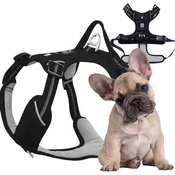 Postroj pro psa POSTROJE GUARD pro psa ADVENTURE silné nastavitelné pohodlné PREMIUM BLACK S