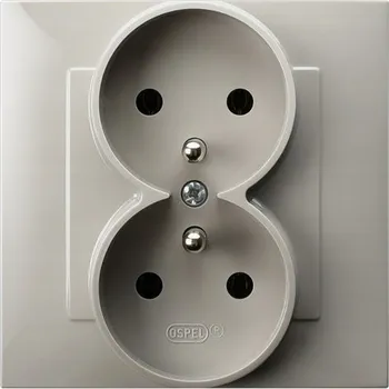 Elektrická zásuvka Ospel béžová nástěnná Elektrická Zásuvka