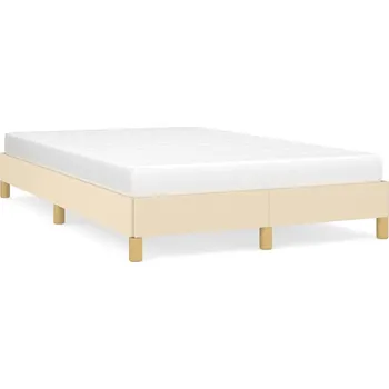 Postel Rám postele krémový 193 x 123 x 25 cm, vhodná matrace 120 x 190 cm
