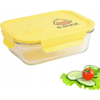 Dóza na potraviny SKLENĚNÁ NÁDOBA NA POTRAVINY 0,64L S TĚSNĚNÍM A UZÁVĚRY