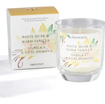 Svíčka Provence Svíčka ve skle 158 g, vanilka s vůní domova
