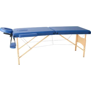 Zahradní lehátko MH Star skládací dřevěné lehátko ETF50 - 71cm - modré