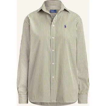 Dámská halenka Polo Ralph Lauren Dámská Košilová Halenka, olivová / bílá, 36