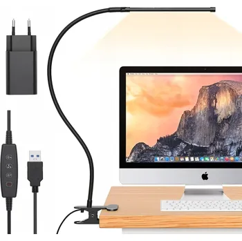 Lampička LED STOLNÍ LAMPA S KLIPEM NA ČTENÍ MANIKÚRA