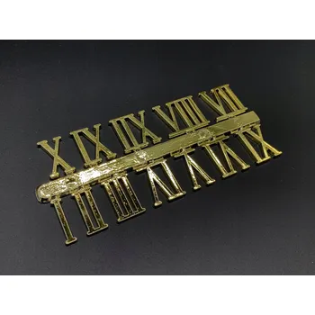 Obraz Římské číslice pro vlastní výrobu hodin ve zlaté barvě 23 mm