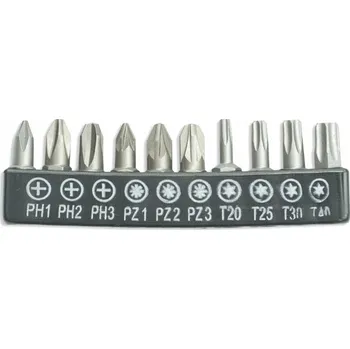 Bit Sada bitů Dedra 18A07S11 25 mm 1/4" 10 kusů