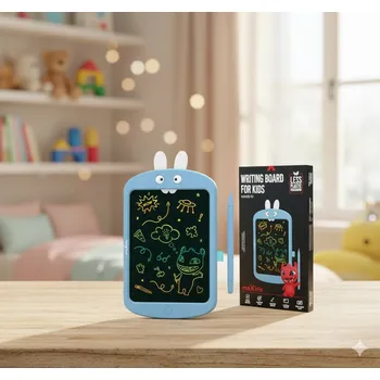 Obraz Barevná LCD tabulka pro děti s perem a pohyblivýma ušima králíčka 12"