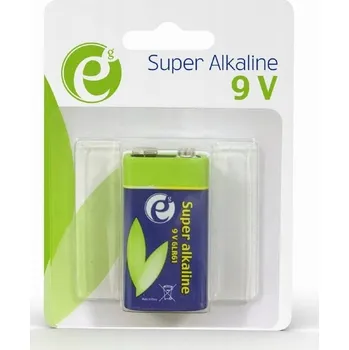 Článková baterie Alkalická baterie Gembird 9V (6F22) 1 ks