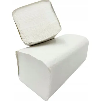 Papírový ručník Papírové ručníky skládané do Z na jedno použití bílé silné celulóza 2vrstvé 1 balení