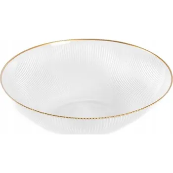 Mísa LYNN s ozdobným zlatým okrajem, velká, 25x7 cm HOMLA