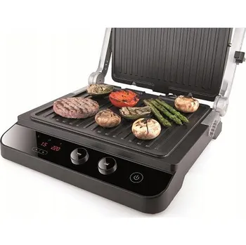 Kuchyňský gril Elektrický gril Black&Decker černý 2000 W s regulací teploty