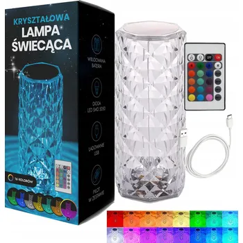 Lampička Stolní lampa Smart Hardware Diamond čirá 1 W