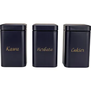 Dóza na potraviny SADA 3 DÓZ NA CUKR ČAJ KÁVA - KOMPLET