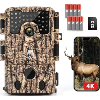 Bezpečnostní kamera FOTOPAST IR 850nm LOVEČECKÁ LESNÍ KAMERA Full HD 4K 48Mp 32GB na baterie