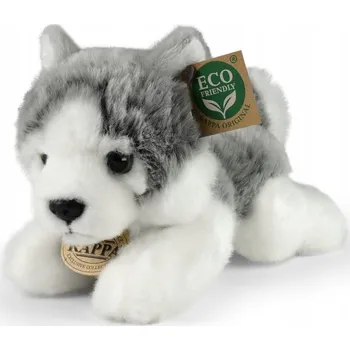 plyšák PLYŠOVÁ HRAČKA HUSKY REALISTICKÝ PES PEJSEK JAKO DÁREK