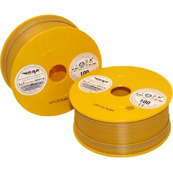 elektrický kabel Kabel LGY/H05V-K 1,00 mm2 100 m Žluto-Šedý